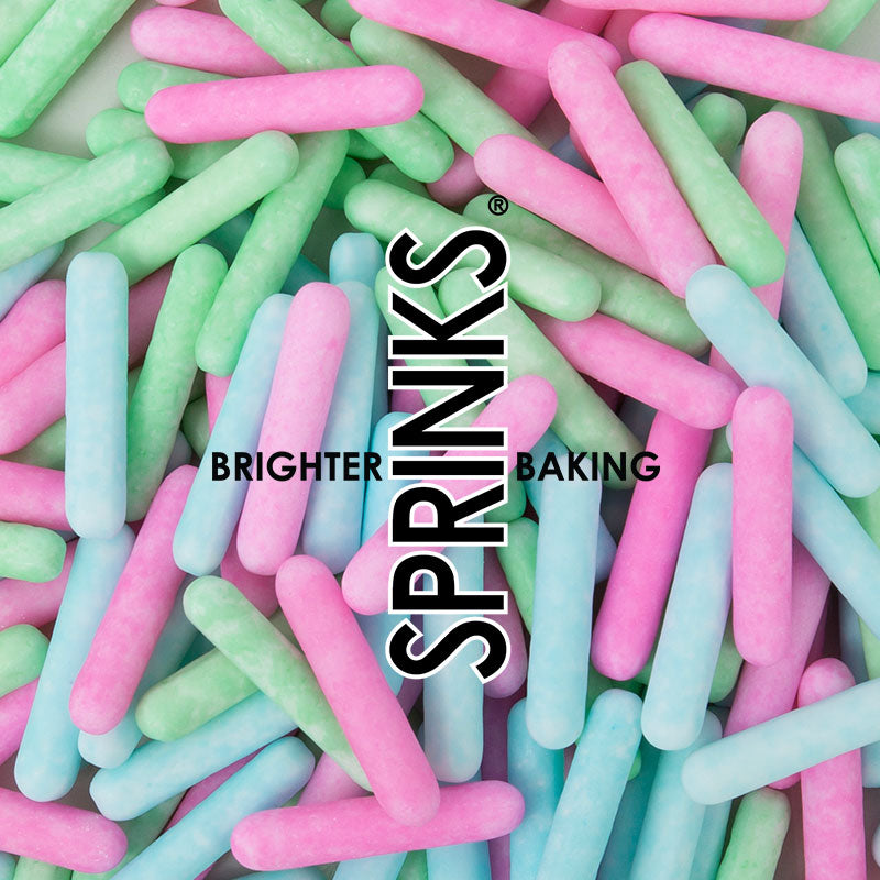 70g Sprinks Matte Rods - Mixed Pastel *Discoloured*