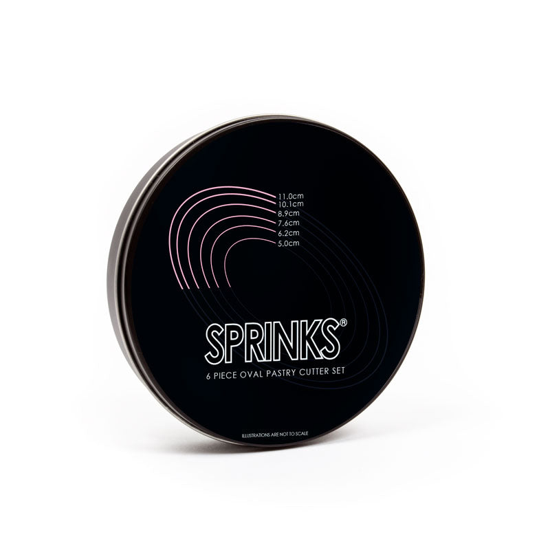 6 Piece Sprinks Oval Stainless Pastry Cutter Set