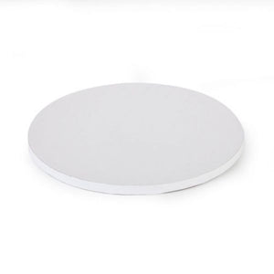 Solid 10inch (25cm) Round Drum Cake Board - White