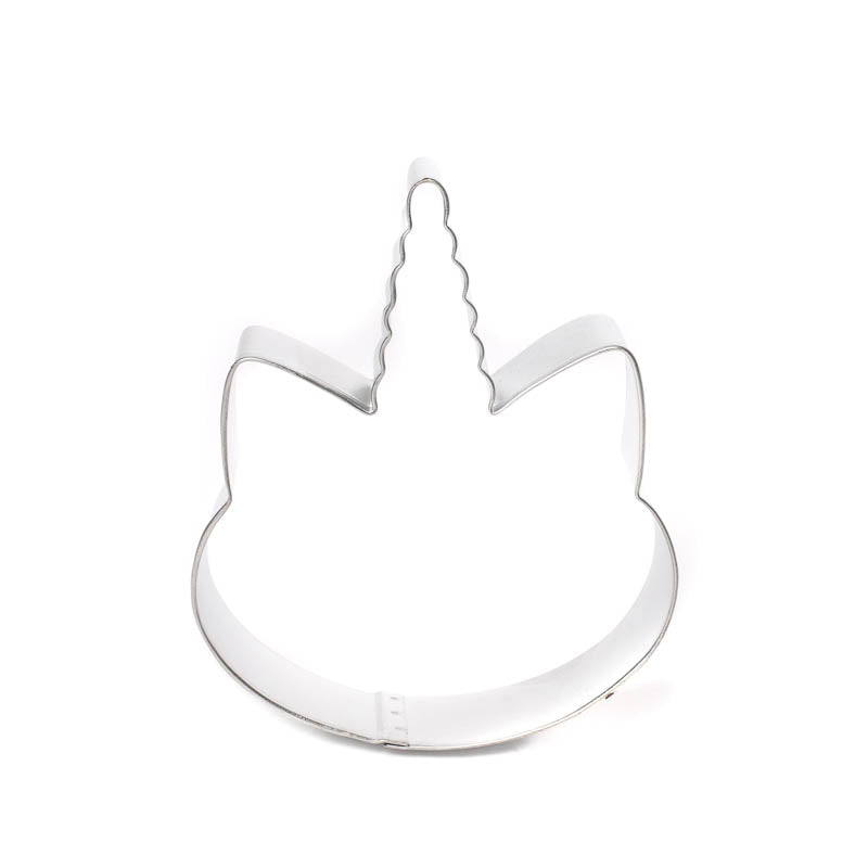 Tinplate Cookie Cutter - Unicorn Face 4.5".