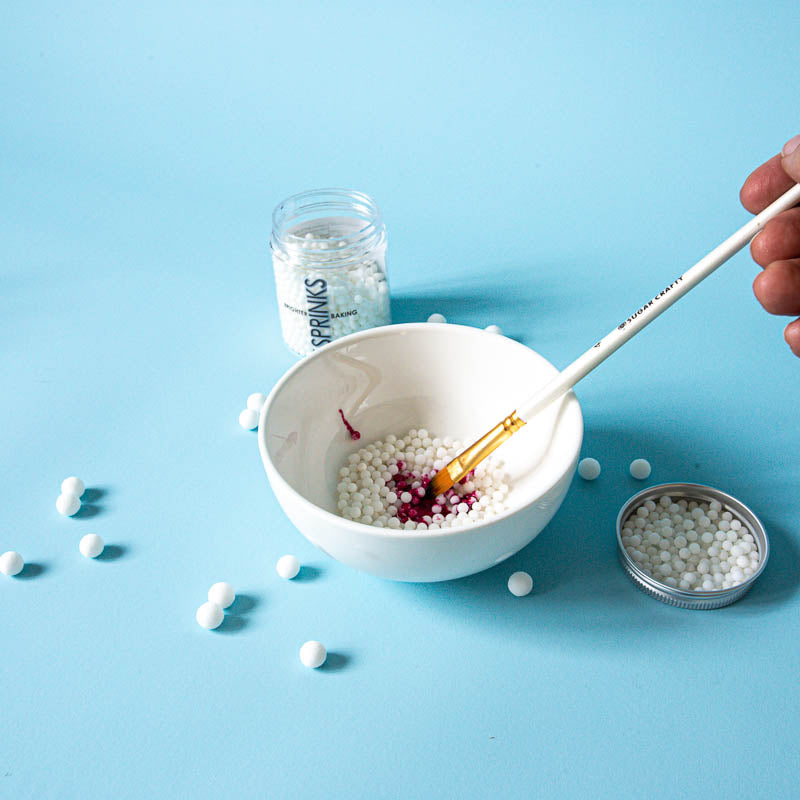 65g Sprinks 4mm Cachous - Matte White.