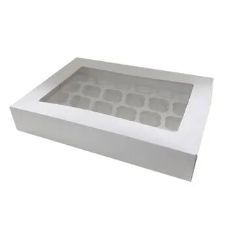 Budget Cupcake Box 24 Hole - 3 Inch Height *May Incur Extra Shipping Fee due to Size*