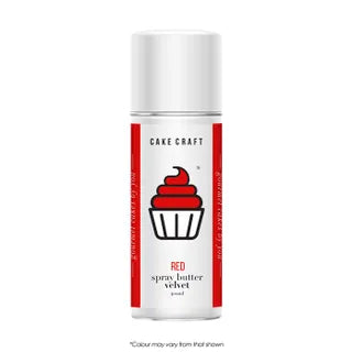 Cake Craft 400ml Spray Butter Velvet - Red PBB 02/24