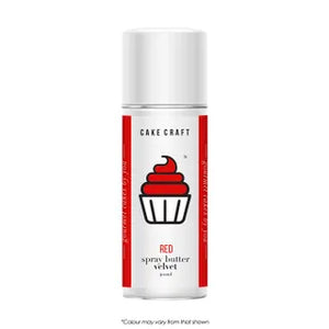 Cake Craft 400ml Spray Butter Velvet - Red PBB 02/24