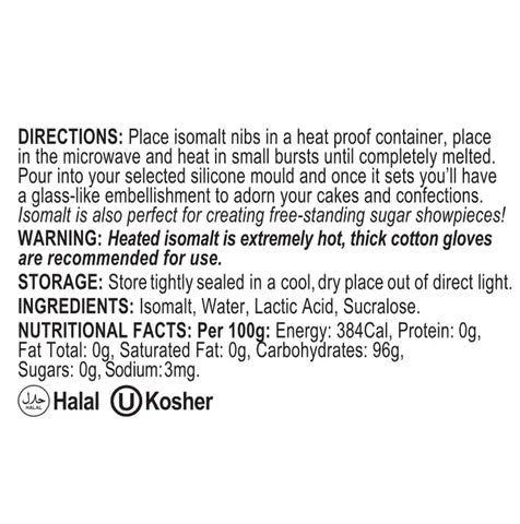 Cake Craft Isomalt Nibs - 1kg.