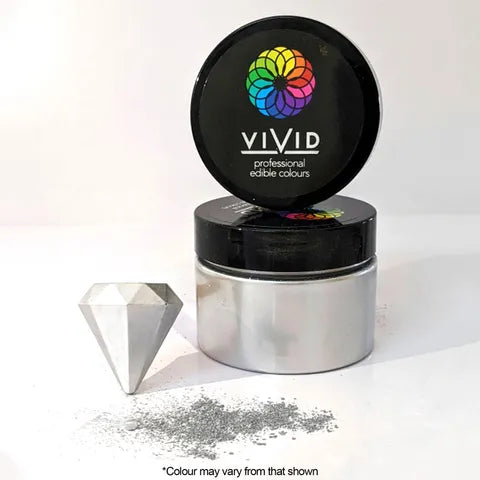 Vivid Edible Metallic Dust - Silver 50g