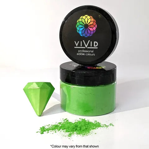 Vivid Edible Metallic Dust - Leaf Green 50g