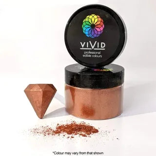 Vivid Edible Metallic Dust - Shimmer Copper 50g