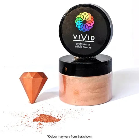 Vivid Edible Metallic Dust - Copper 50g