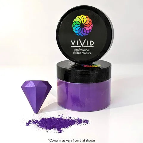 Vivid Edible Metallic Dust - Royal Purple 50g