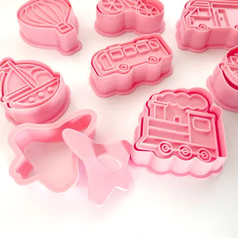 Cake craft Travel Vehicles Cookie Cutters - 8 Piece Set.