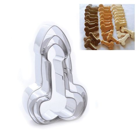 3pc Penis Cookie Cutter Set.
