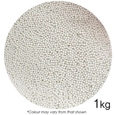 Sprink'd Sugar Balls - White 2mm 1Kg