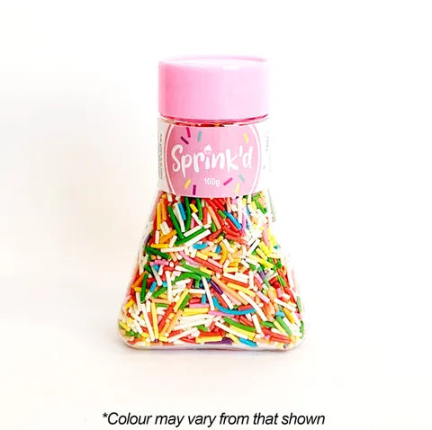 Sprink'd Rainbow Jimmies 100g.