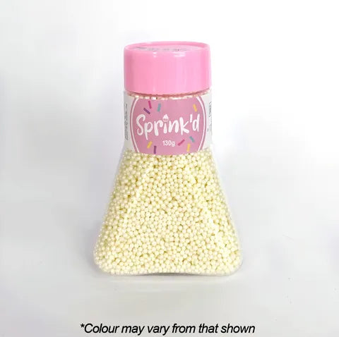 Sprink'd Sugar Balls - Ivory 2mm 130g.