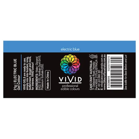 VIVID | ELECTRIC BLUE | GEL COLOUR | 21G