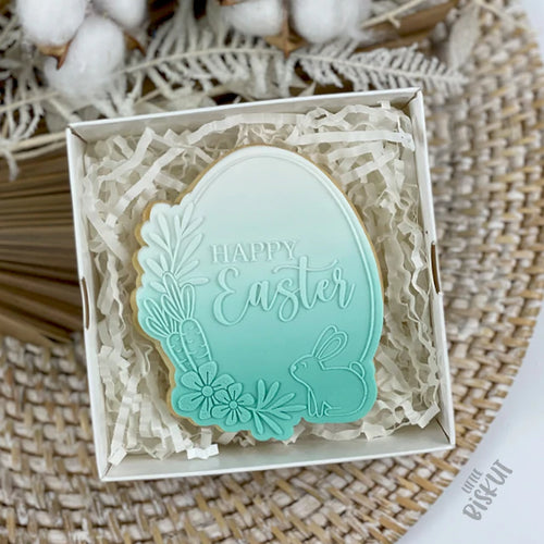 Little Biskut  - Happy Easter Egg Cutter and Debosser Set