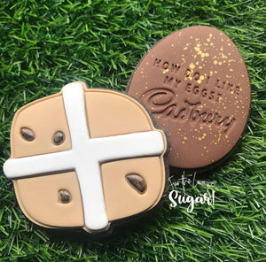 Cookie Cutter Store - Easter Hot Cross Bun Cutter & Stamp *Last One*