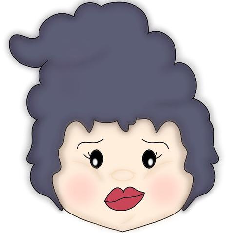 Mary Sanderson Face Cookie Cutter.