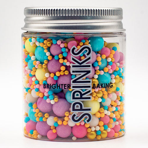 75g Sprinks Sprinkle Mix - Bubble Bubble Pastel & Gold.