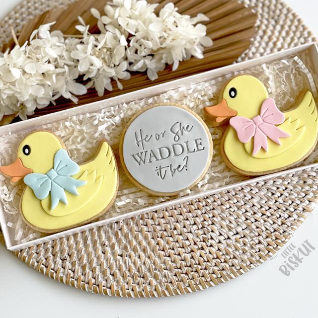Little Biskut Embosser - He or She Waddle it be?