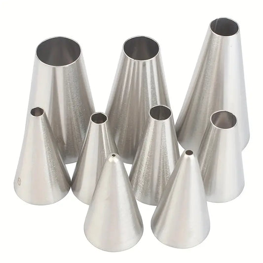 9pc Round Piping Tip Set