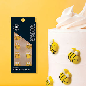 10PK Sprinks Icing Decorations - Bumble Bee