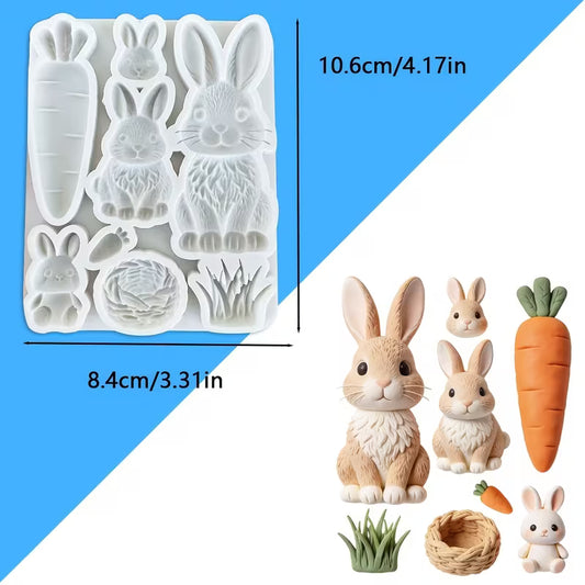 Assorted Easter Silicone Mould S692
