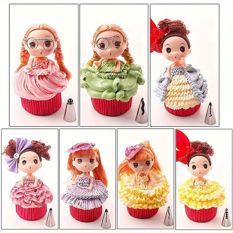 18Pcs Stainless Steel Piping Set