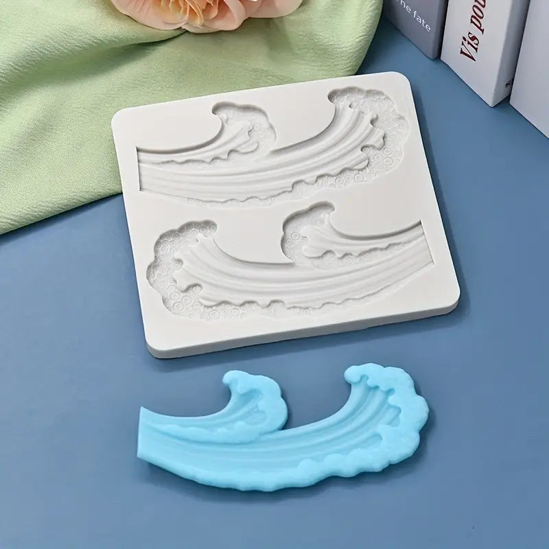 Silicone Mould - Sea Waves V4 - S772