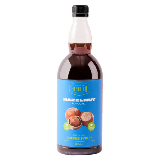 Low Carb Emporium Hazelnut Flavoured Zero Sugar Coffee Syrup 950g