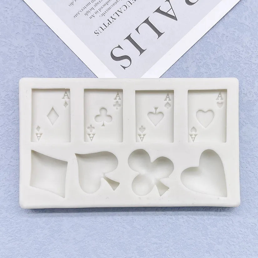 Silicone Mould - Playing Cards / Suites- S306