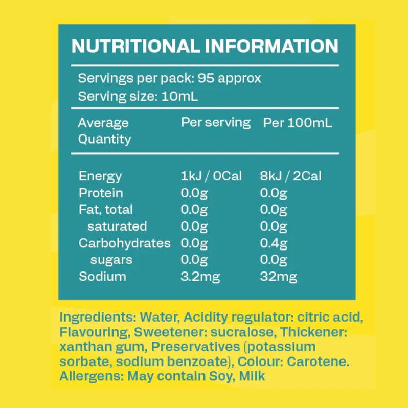 Low Carb Emporium Lemon Flavoured Zero Sugar Syrup 950ml