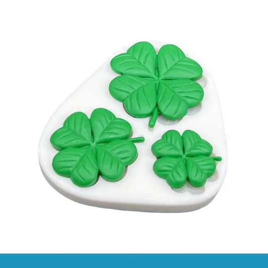 Silicone Mould - 3PC Shamrock / Clover - S294