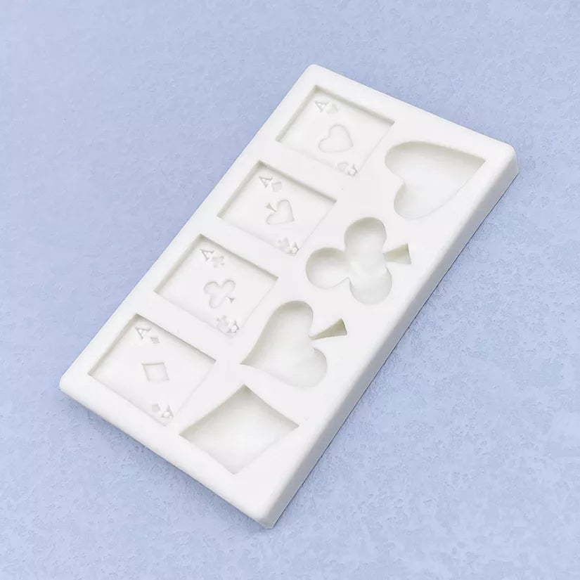 Silicone Mould - Playing Cards / Suites- S306