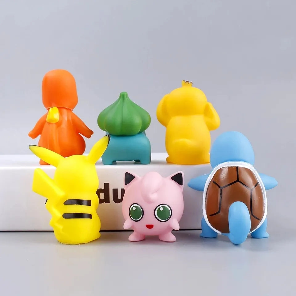 6PC Pokemon Character Figurine Set