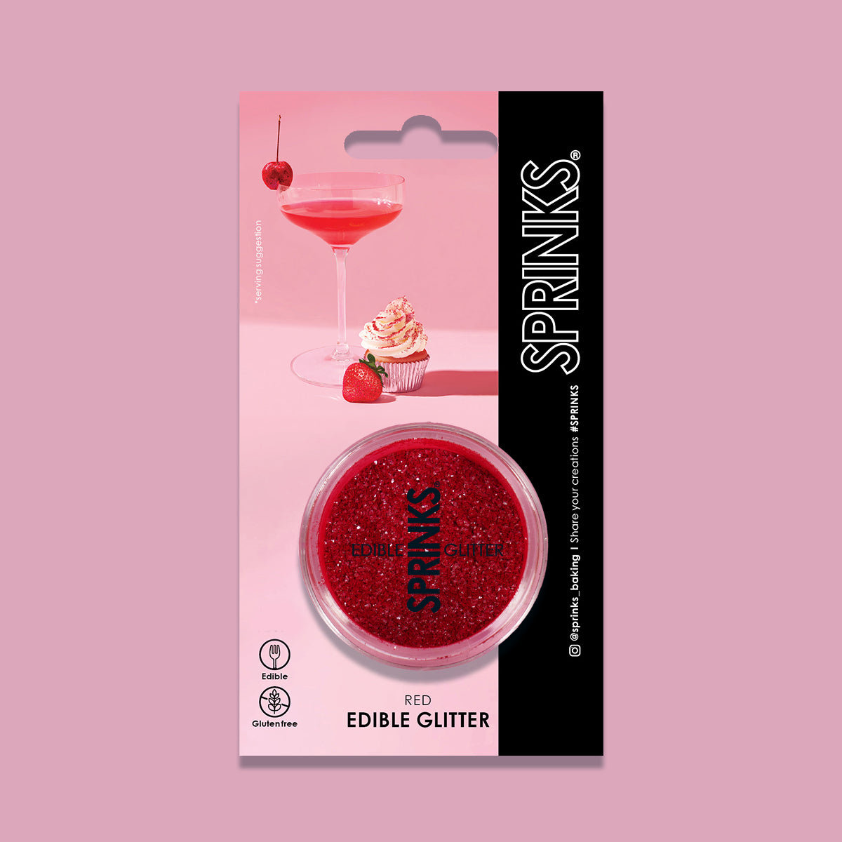 Sprinks - Edible Glitter - Red