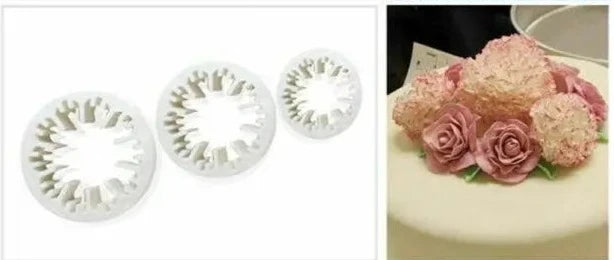 3PC 10 Petal Flower Cutter Set.