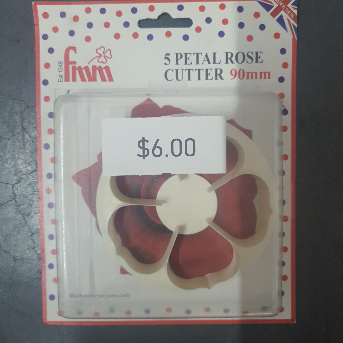 5 Petal Rose Cutter 90mm