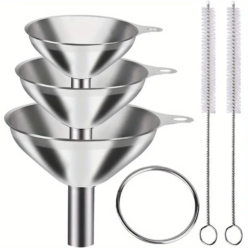 3pc Stainless Steel Funnel Set