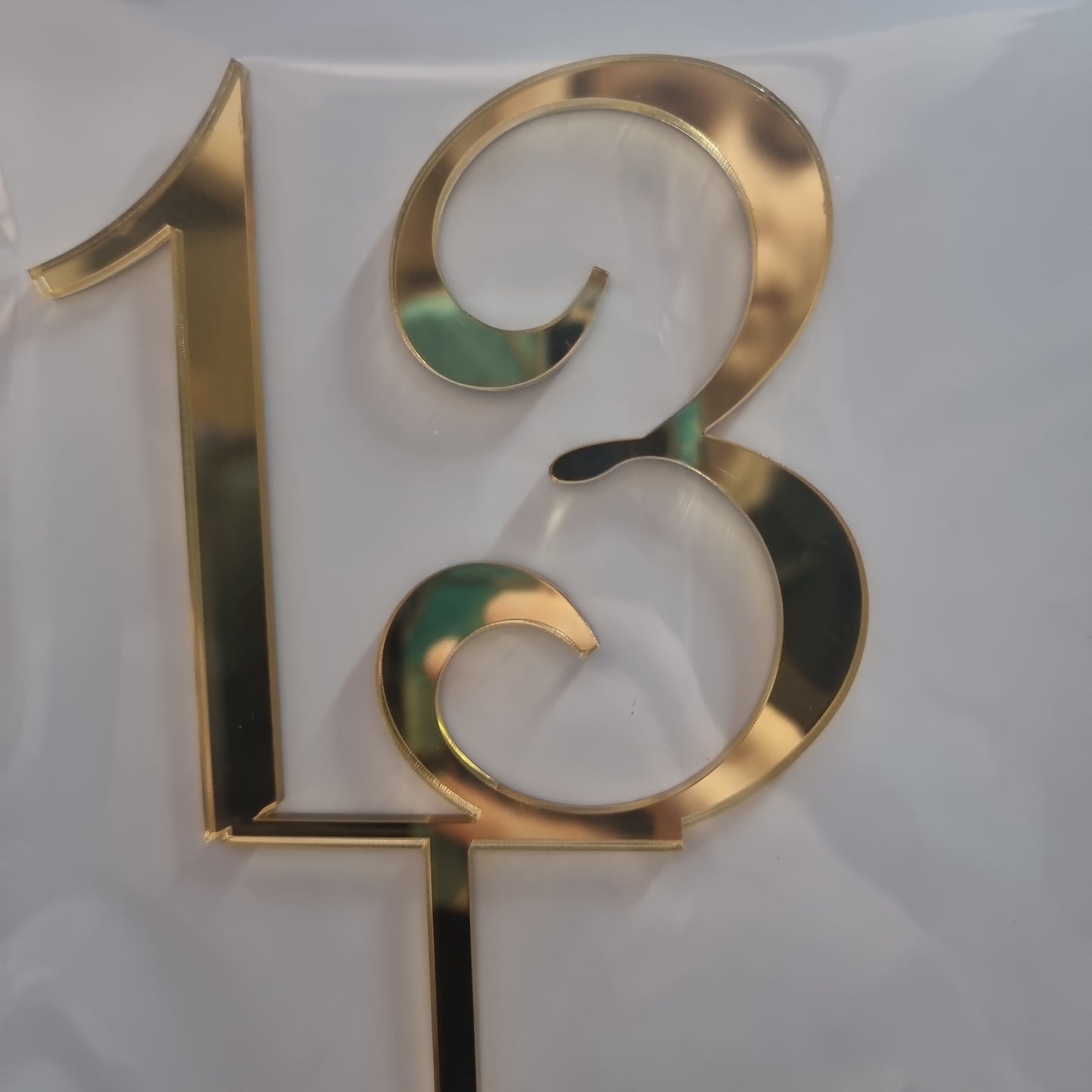 Acrylic Cake Topper - 13.