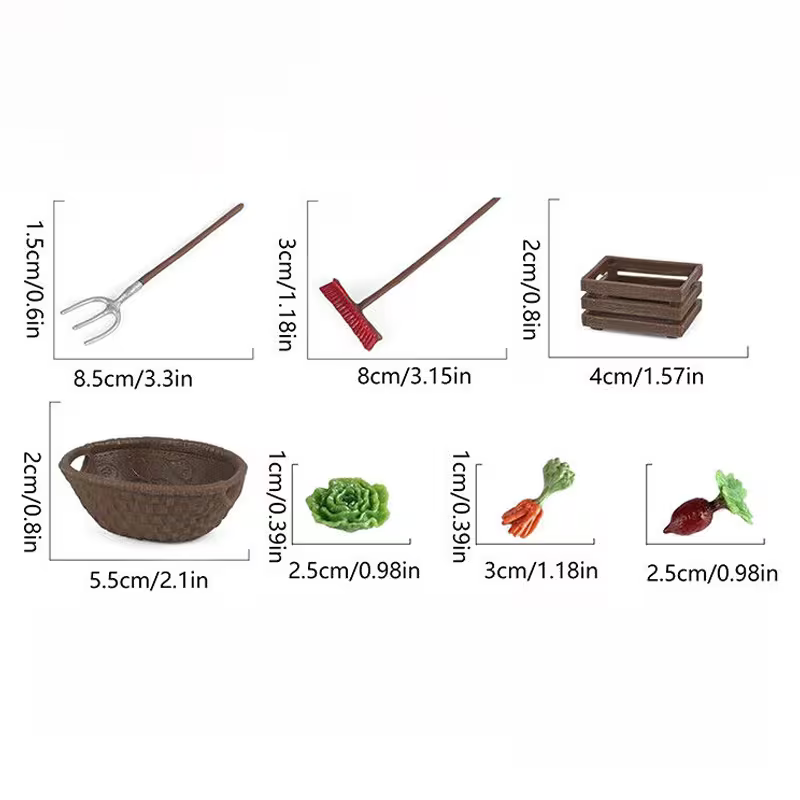 7Pc Garden Tool Decorating Set