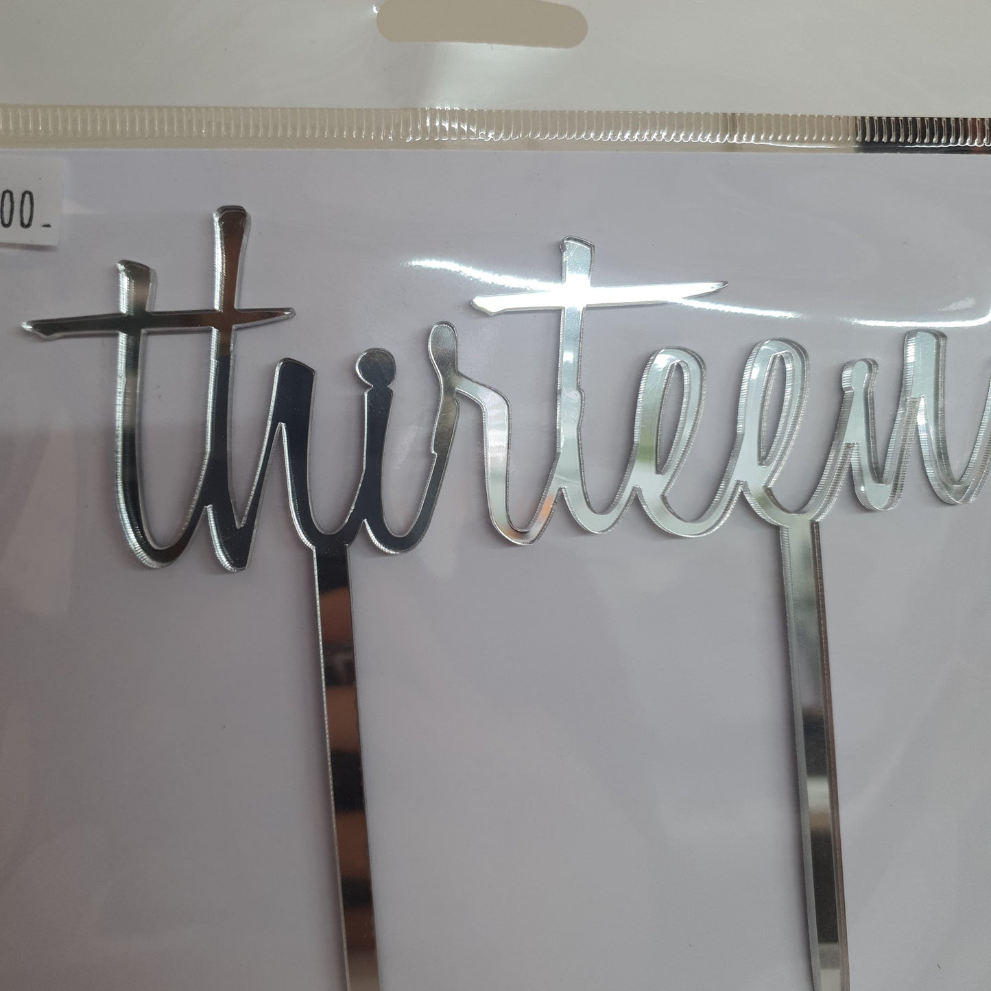 Acrylic Cake Topper - Thirteen.