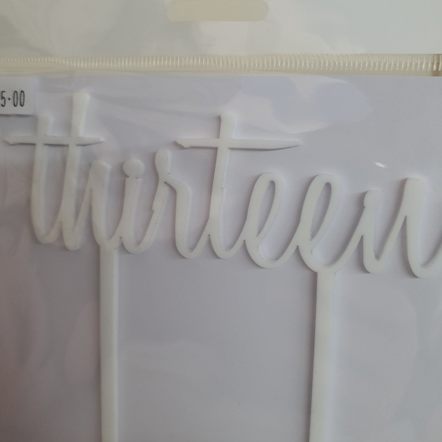 Acrylic Cake Topper - Thirteen.