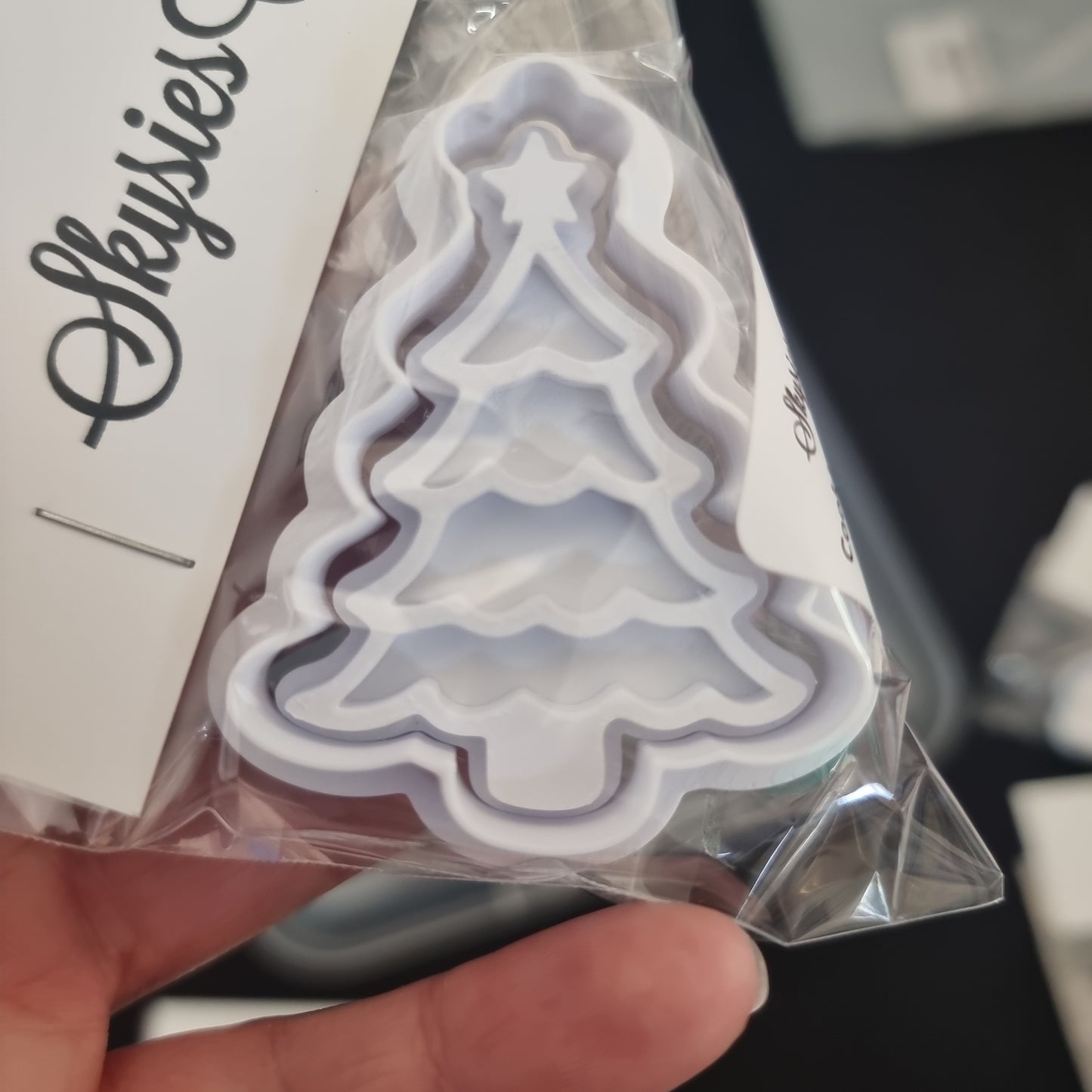 Cookie Cutter And Embosser Set - Mini Tree