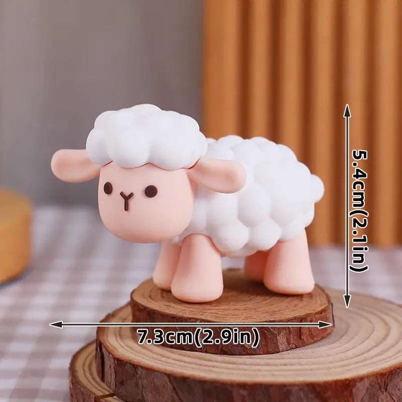 6Pcs Farm Animals Cake Decorating Set