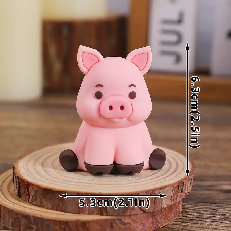 6Pcs Farm Animals Cake Decorating Set