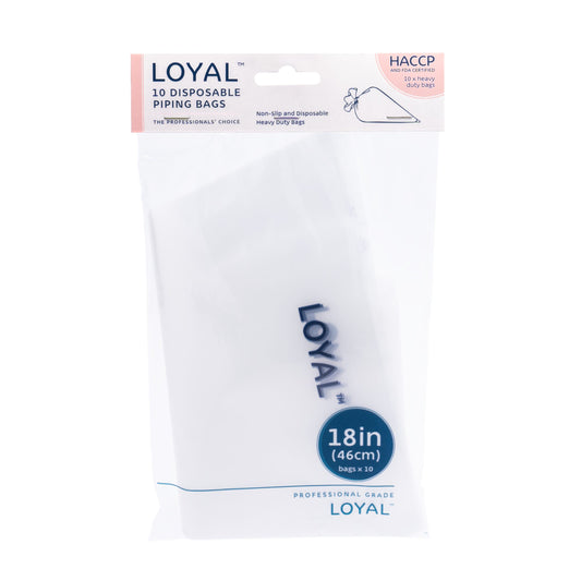 10pk Loyal Disposable Piping Bag - 18inch (46cm)