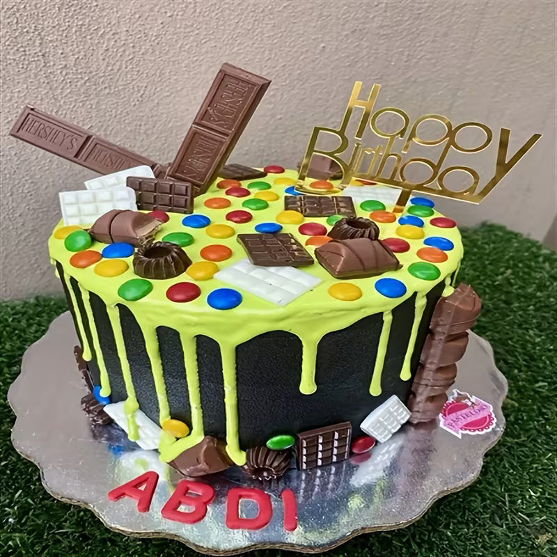Acrylic Small Happy Birthday Toppers - Assorted Styles