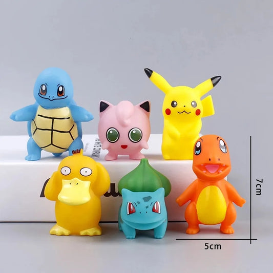 6PC Pokemon Character Figurine Set